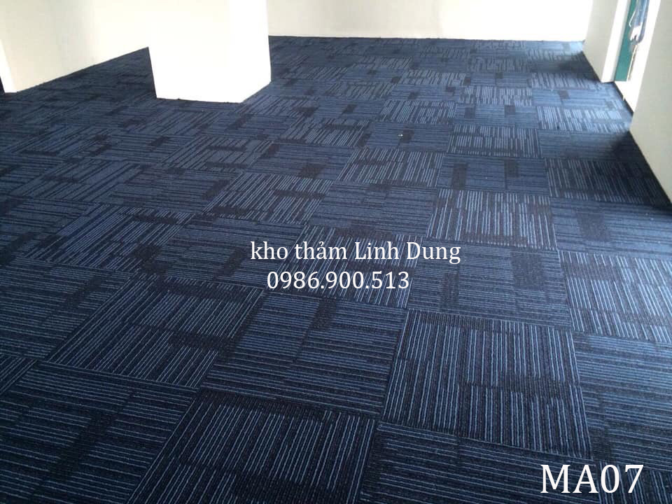 thảm tấm MA07 manchester màu xanh 